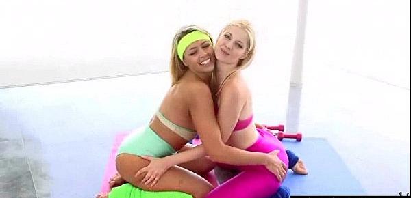  (Zoey Monroe & Charlotte Stokely) Teen Horny Lesbian Girls Make Love video-30